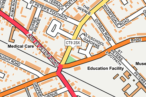 CT9 2SX map - OS OpenMap – Local (Ordnance Survey) CT9 2SX map - OS OpenMap – Local (Ordnance Survey)