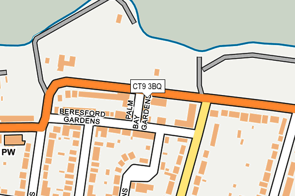CT9 3BQ map - OS OpenMap – Local (Ordnance Survey) CT9 3BQ map - OS OpenMap – Local (Ordnance Survey)