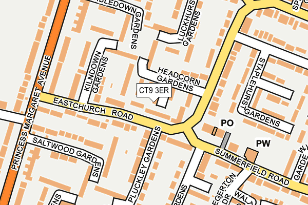 CT9 3ER map - OS OpenMap – Local (Ordnance Survey) CT9 3ER map - OS OpenMap – Local (Ordnance Survey)