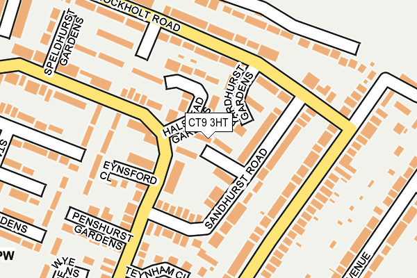 CT9 3HT map - OS OpenMap – Local (Ordnance Survey) CT9 3HT map - OS OpenMap – Local (Ordnance Survey)