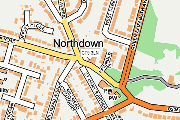 CT9 3LN map - OS OpenMap – Local (Ordnance Survey) CT9 3LN map - OS OpenMap – Local (Ordnance Survey)