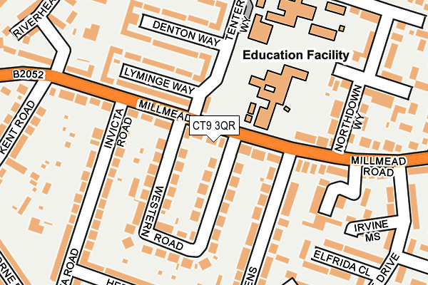 CT9 3QR map - OS OpenMap – Local (Ordnance Survey) CT9 3QR map - OS OpenMap – Local (Ordnance Survey)