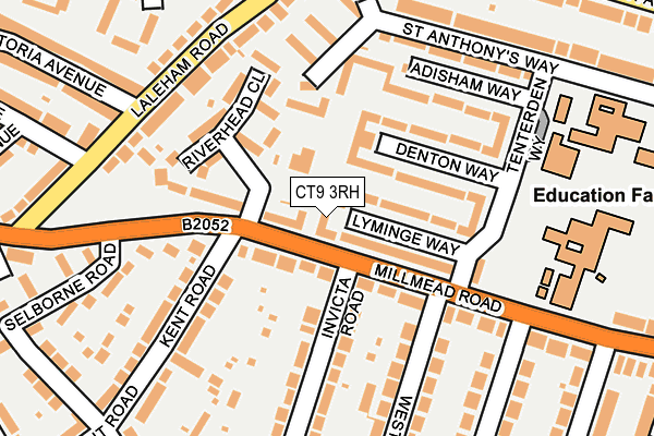 CT9 3RH map - OS OpenMap – Local (Ordnance Survey) CT9 3RH map - OS OpenMap – Local (Ordnance Survey)