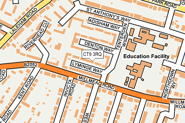 CT9 3RQ map - OS OpenMap – Local (Ordnance Survey) CT9 3RQ map - OS OpenMap – Local (Ordnance Survey)