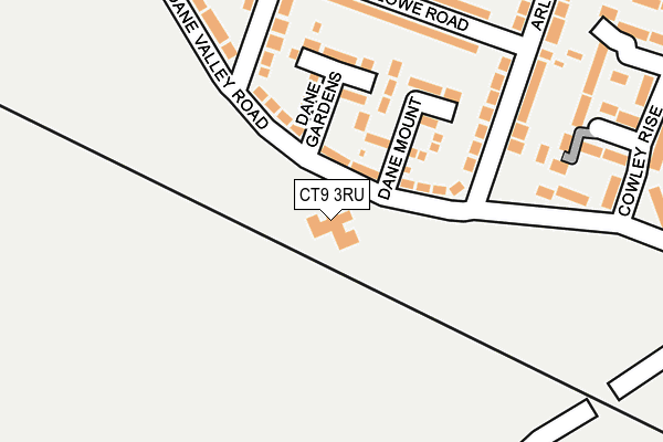 CT9 3RU map - OS OpenMap – Local (Ordnance Survey) CT9 3RU map - OS OpenMap – Local (Ordnance Survey)