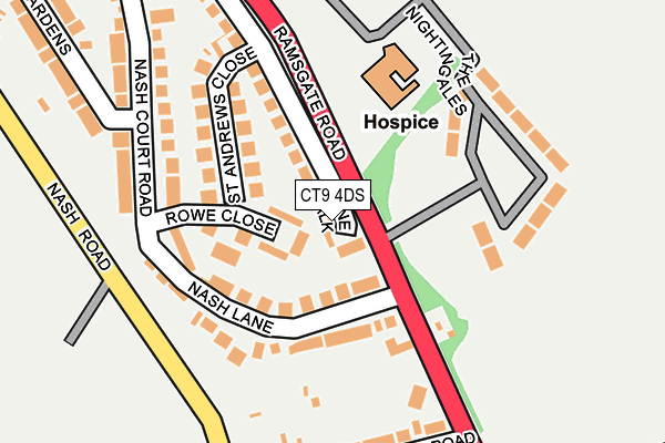 CT9 4DS map - OS OpenMap – Local (Ordnance Survey) CT9 4DS map - OS OpenMap – Local (Ordnance Survey)