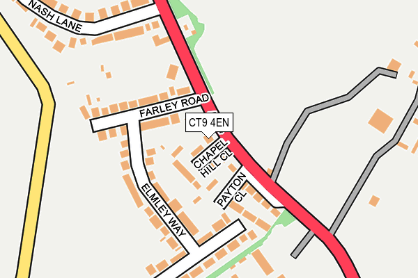 CT9 4EN map - OS OpenMap – Local (Ordnance Survey) CT9 4EN map - OS OpenMap – Local (Ordnance Survey)