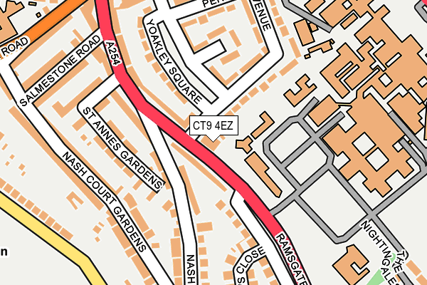 CT9 4EZ map - OS OpenMap – Local (Ordnance Survey) CT9 4EZ map - OS OpenMap – Local (Ordnance Survey)