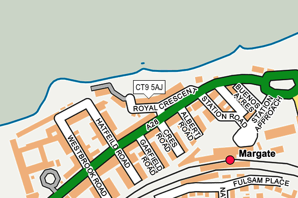 CT9 5AJ map - OS OpenMap – Local (Ordnance Survey) CT9 5AJ map - OS OpenMap – Local (Ordnance Survey)