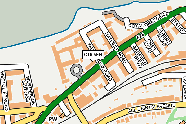 CT9 5FH map - OS OpenMap – Local (Ordnance Survey) CT9 5FH map - OS OpenMap – Local (Ordnance Survey)