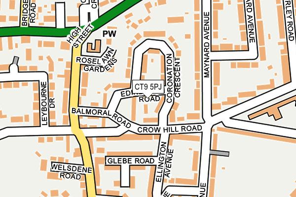 CT9 5PJ map - OS OpenMap – Local (Ordnance Survey) CT9 5PJ map - OS OpenMap – Local (Ordnance Survey)