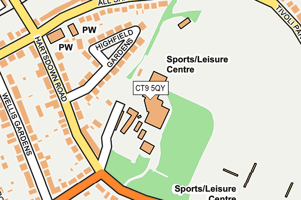 CT9 5QY map - OS OpenMap – Local (Ordnance Survey) CT9 5QY map - OS OpenMap – Local (Ordnance Survey)