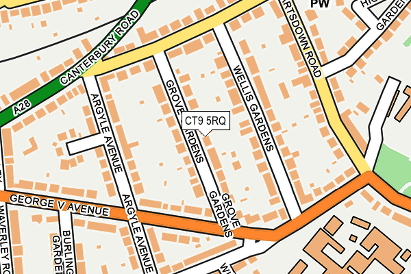CT9 5RQ map - OS OpenMap – Local (Ordnance Survey) CT9 5RQ map - OS OpenMap – Local (Ordnance Survey)