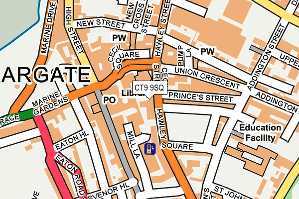 CT9 9SQ map - OS OpenMap – Local (Ordnance Survey) CT9 9SQ map - OS OpenMap – Local (Ordnance Survey)