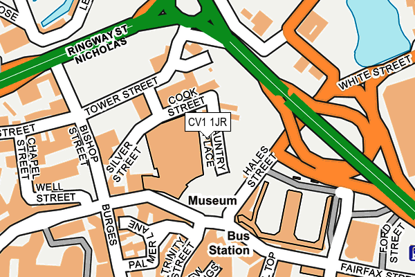 CV1 1JR map - OS OpenMap – Local (Ordnance Survey) CV1 1JR map - OS OpenMap – Local (Ordnance Survey)