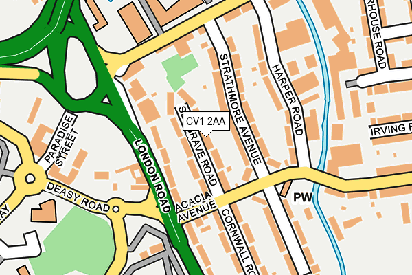 CV1 2AA maps, stats, and open data