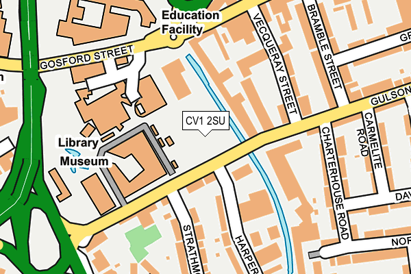CV1 2SU map - OS OpenMap – Local (Ordnance Survey) CV1 2SU map - OS OpenMap – Local (Ordnance Survey)
