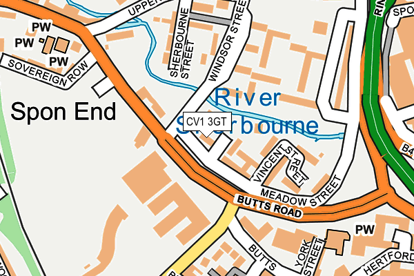 CV1 3GT map - OS OpenMap – Local (Ordnance Survey) CV1 3GT map - OS OpenMap – Local (Ordnance Survey)