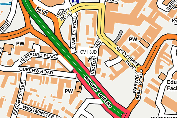 CV1 3JD maps, stats, and open data