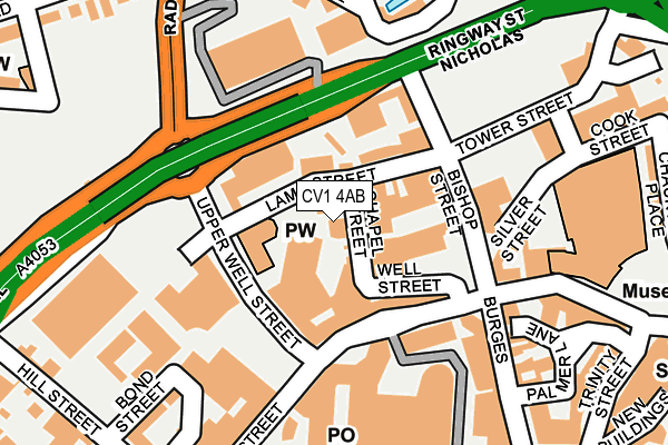 CV1 4AB map - OS OpenMap – Local (Ordnance Survey) CV1 4AB map - OS OpenMap – Local (Ordnance Survey)