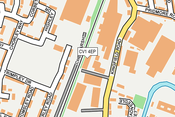 CV1 4EP map - OS OpenMap – Local (Ordnance Survey) CV1 4EP map - OS OpenMap – Local (Ordnance Survey)