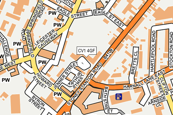 CV1 4GF map - OS OpenMap – Local (Ordnance Survey) CV1 4GF map - OS OpenMap – Local (Ordnance Survey)