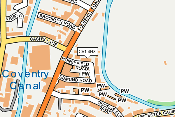 CV1 4HX map - OS OpenMap – Local (Ordnance Survey) CV1 4HX map - OS OpenMap – Local (Ordnance Survey)