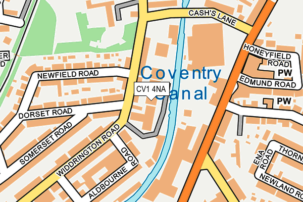 CV1 4NA map - OS OpenMap – Local (Ordnance Survey) CV1 4NA map - OS OpenMap – Local (Ordnance Survey)