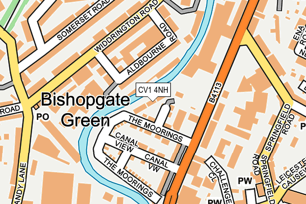 CV1 4NH map - OS OpenMap – Local (Ordnance Survey) CV1 4NH map - OS OpenMap – Local (Ordnance Survey)