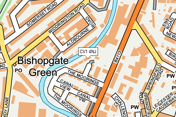 CV1 4NJ map - OS OpenMap – Local (Ordnance Survey) CV1 4NJ map - OS OpenMap – Local (Ordnance Survey)