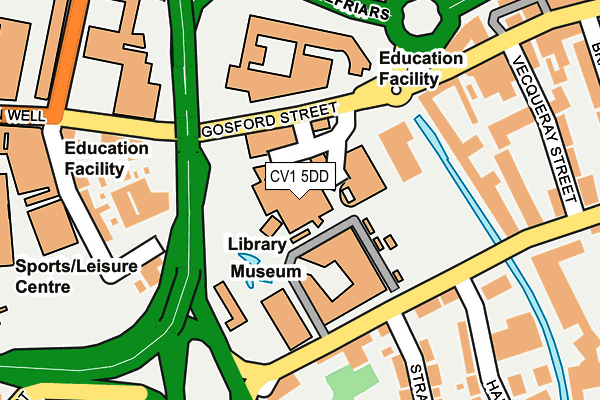 CV1 5DD map - OS OpenMap – Local (Ordnance Survey) CV1 5DD map - OS OpenMap – Local (Ordnance Survey)