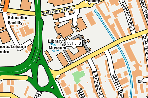 CV1 5FB map - OS OpenMap – Local (Ordnance Survey) CV1 5FB map - OS OpenMap – Local (Ordnance Survey)