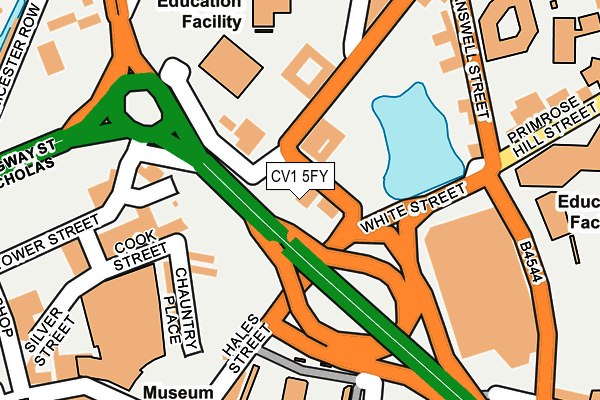 CV1 5FY map - OS OpenMap – Local (Ordnance Survey) CV1 5FY map - OS OpenMap – Local (Ordnance Survey)