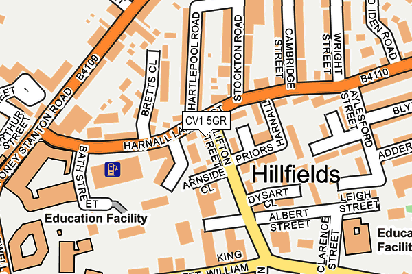CV1 5GR map - OS OpenMap – Local (Ordnance Survey) CV1 5GR map - OS OpenMap – Local (Ordnance Survey)