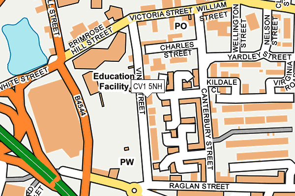 CV1 5NH map - OS OpenMap – Local (Ordnance Survey) CV1 5NH map - OS OpenMap – Local (Ordnance Survey)