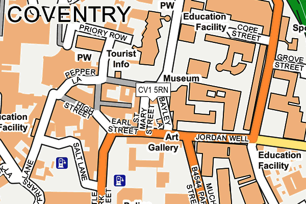 CV1 5RN map - OS OpenMap – Local (Ordnance Survey) CV1 5RN map - OS OpenMap – Local (Ordnance Survey)