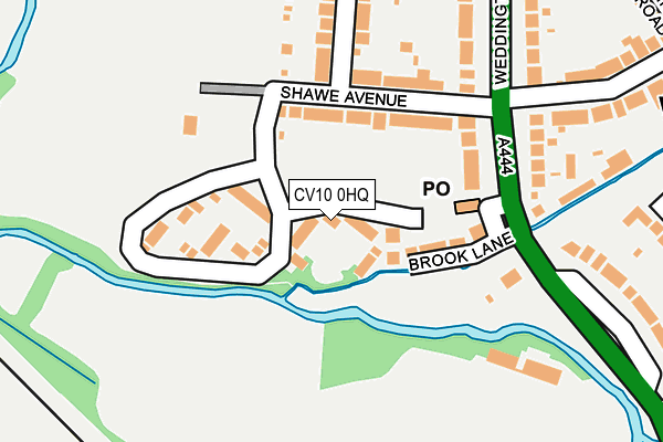 CV10 0HQ map - OS OpenMap – Local (Ordnance Survey) CV10 0HQ map - OS OpenMap – Local (Ordnance Survey)