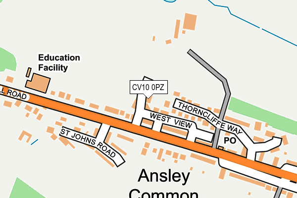 CV10 0PZ map - OS OpenMap – Local (Ordnance Survey) CV10 0PZ map - OS OpenMap – Local (Ordnance Survey)