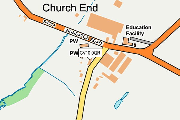 CV10 0QR map - OS OpenMap – Local (Ordnance Survey) CV10 0QR map - OS OpenMap – Local (Ordnance Survey)