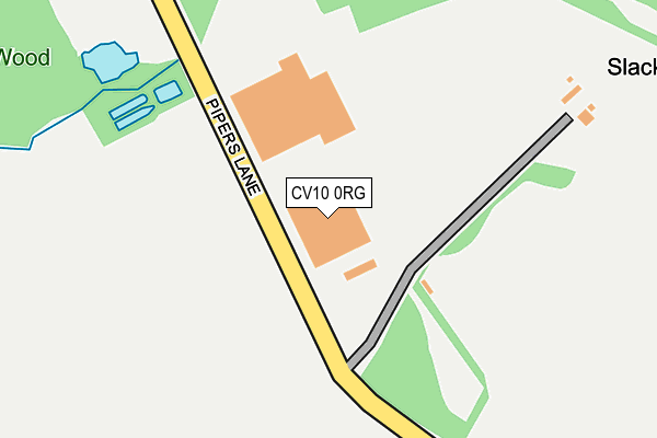 CV10 0RG map - OS OpenMap – Local (Ordnance Survey)
