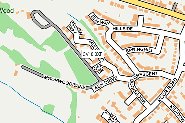 CV10 0XF map - OS OpenMap – Local (Ordnance Survey) CV10 0XF map - OS OpenMap – Local (Ordnance Survey)