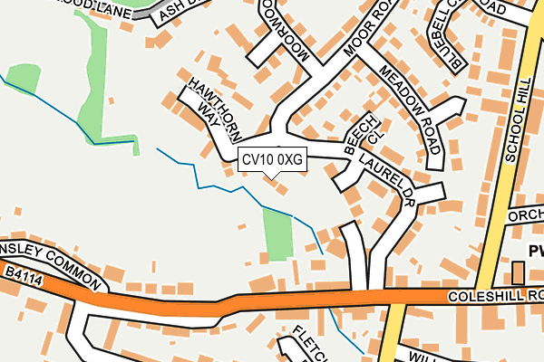 CV10 0XG map - OS OpenMap – Local (Ordnance Survey) CV10 0XG map - OS OpenMap – Local (Ordnance Survey)