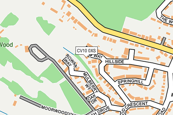 CV10 0XS map - OS OpenMap – Local (Ordnance Survey) CV10 0XS map - OS OpenMap – Local (Ordnance Survey)