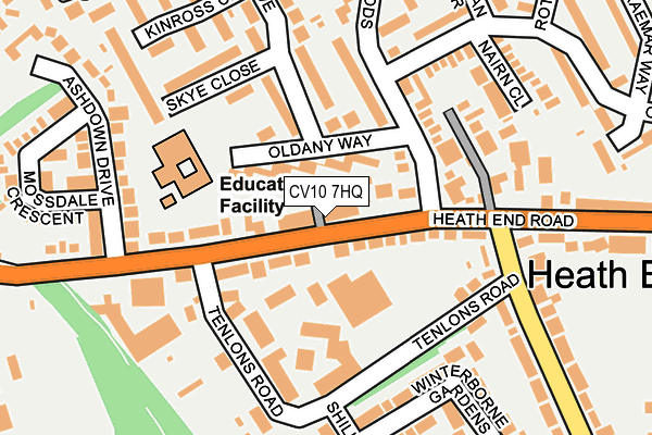 CV10 7HQ map - OS OpenMap – Local (Ordnance Survey) CV10 7HQ map - OS OpenMap – Local (Ordnance Survey)