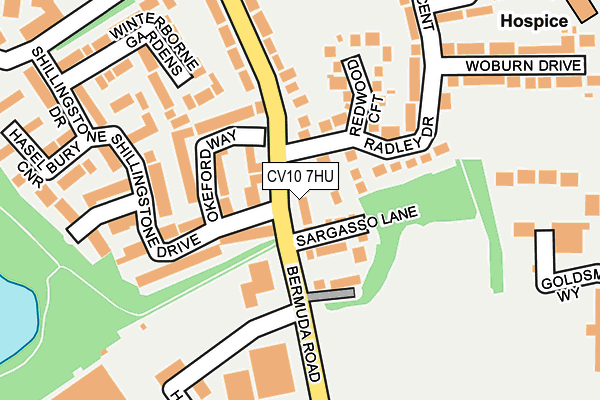 CV10 7HU map - OS OpenMap – Local (Ordnance Survey)