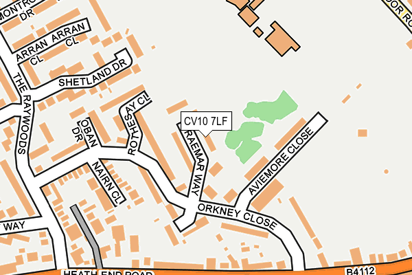 CV10 7LF map - OS OpenMap – Local (Ordnance Survey) CV10 7LF map - OS OpenMap – Local (Ordnance Survey)