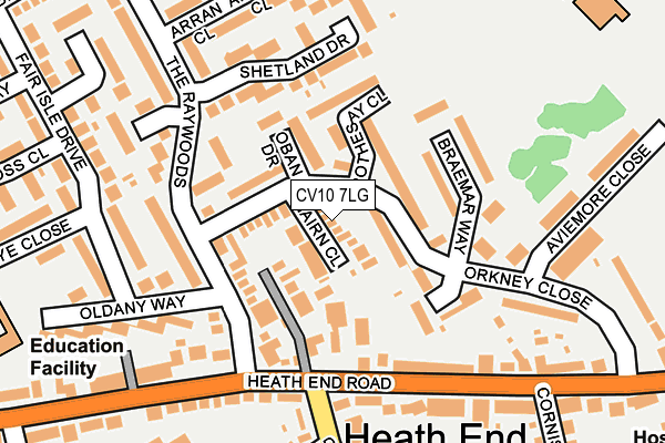 CV10 7LG map - OS OpenMap – Local (Ordnance Survey) CV10 7LG map - OS OpenMap – Local (Ordnance Survey)