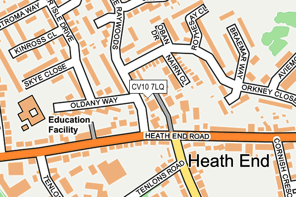 CV10 7LQ map - OS OpenMap – Local (Ordnance Survey) CV10 7LQ map - OS OpenMap – Local (Ordnance Survey)