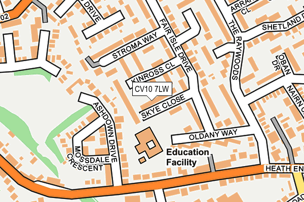 CV10 7LW map - OS OpenMap – Local (Ordnance Survey) CV10 7LW map - OS OpenMap – Local (Ordnance Survey)