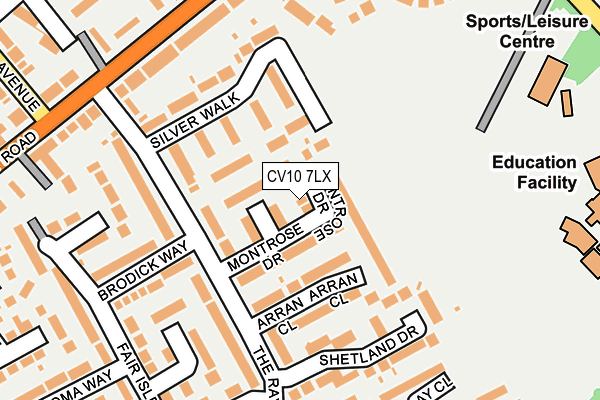 CV10 7LX map - OS OpenMap – Local (Ordnance Survey) CV10 7LX map - OS OpenMap – Local (Ordnance Survey)